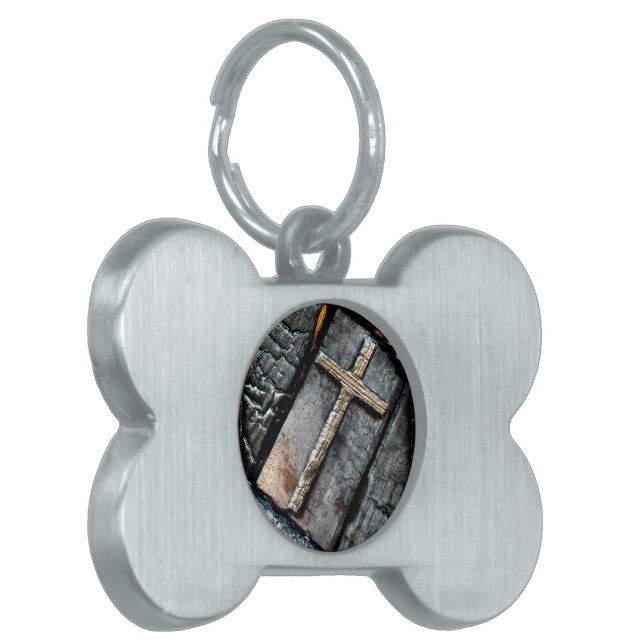 Médaillons Pour Animaux Domestiques Croix de la protection (Devant gauche)