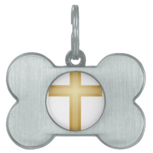 Médaillons Pour Animaux Domestiques Croix sainte