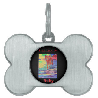 Médaillons Pour Animaux Domestiques Customiser canine sur le animal de plage