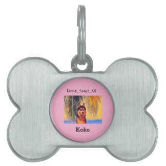 Médaillons Pour Animaux Domestiques Customiser canine sur le animal de plage