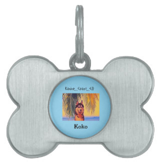 Médaillons Pour Animaux Domestiques Customiser canine sur le animal de plage