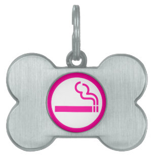 Médaillons Pour Animaux Domestiques Dames Zone fumeurs 喫 煙 女 性 Japonais