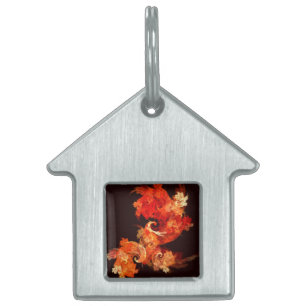 Médaillons Pour Animaux Domestiques Dancing Firebirds Maison d'Art Abstraite