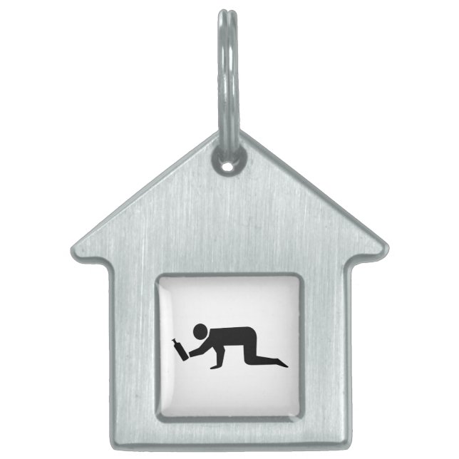 Médaillons Pour Animaux Domestiques Des gens ivres (Devant)