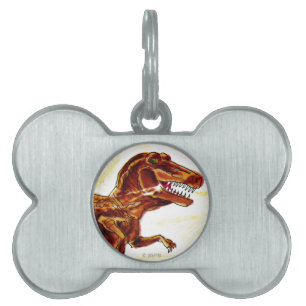 Médaillons Pour Animaux Domestiques Dinosaure de Rex de Tyrannosaurus