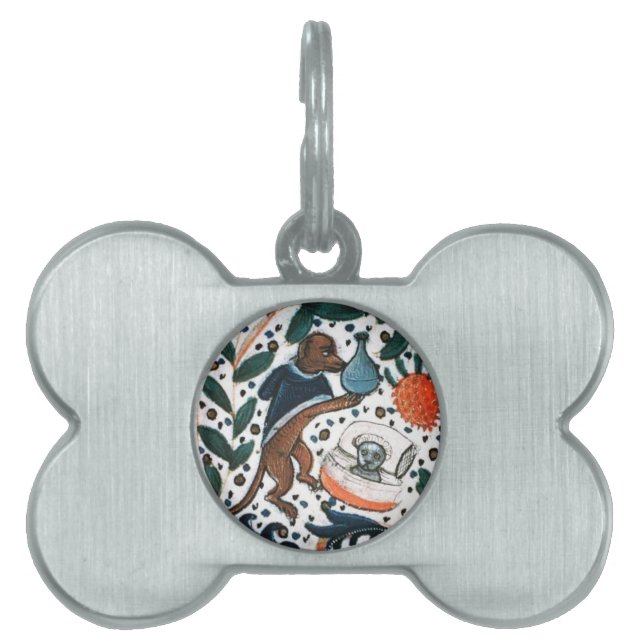 MÉDAILLONS POUR ANIMAUX DOMESTIQUES DOCTEUR POUR CHIENS AVEC UN PETIT CHAT (Devant)