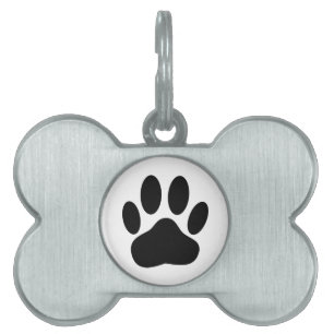 Médaillons Pour Animaux Domestiques Dog Pawprint