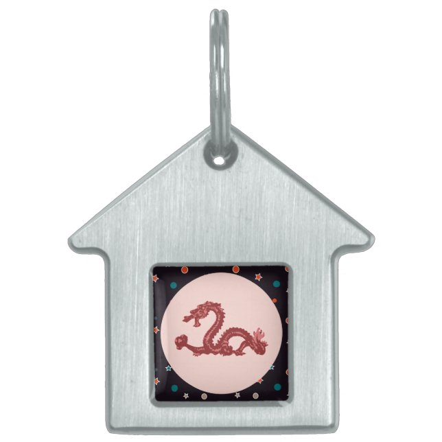 Médaillons Pour Animaux Domestiques Dragon (Devant)