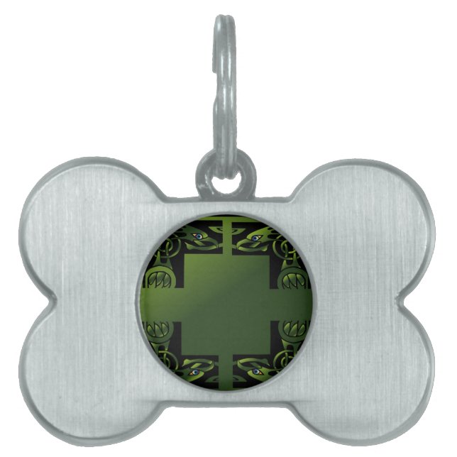 Médaillons Pour Animaux Domestiques Dragon celtique (Devant)