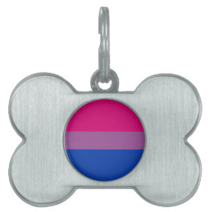 Médaillons Pour Animaux Domestiques Drapeau de fierté bisexuel