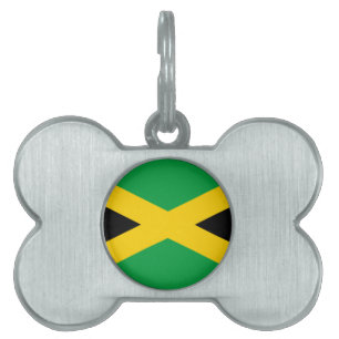 Médaillons Pour Animaux Domestiques Drapeau de la Jamaïque