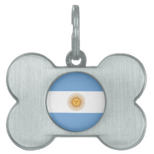 Médaillons Pour Animaux Domestiques Drapeau de l'Argentine