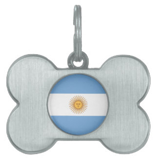 Médaillons Pour Animaux Domestiques Drapeau de l'Argentine