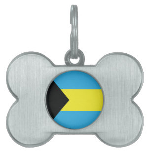 Médaillons Pour Animaux Domestiques Drapeau des Bahamas