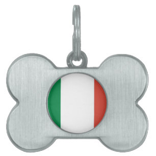 Médaillons Pour Animaux Domestiques drapeau italien
