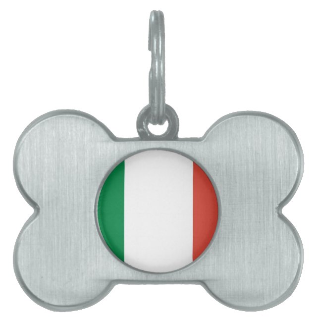 Médaillons Pour Animaux Domestiques drapeau italien (Devant)