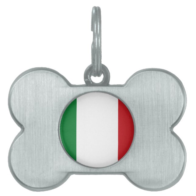 Médaillons Pour Animaux Domestiques Drapeau italien (Devant)