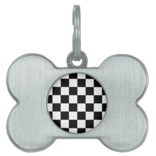 Médaillons Pour Animaux Domestiques Échecboard