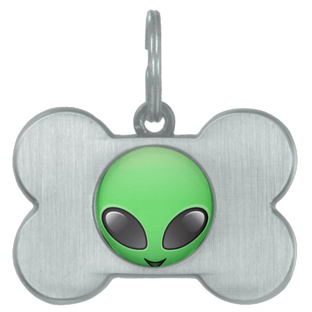 Médaillons Pour Animaux Domestiques émoticône alien (Devant)