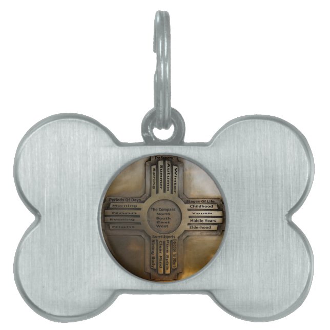 Médaillons Pour Animaux Domestiques État Zia du Nouveau Mexique (Devant)