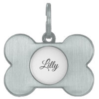 Étiquette de chien, Étiquette d'identification de 