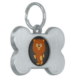 Médaillons Pour Animaux Domestiques Étiquette de l'animal de compagnie d'ours assertif