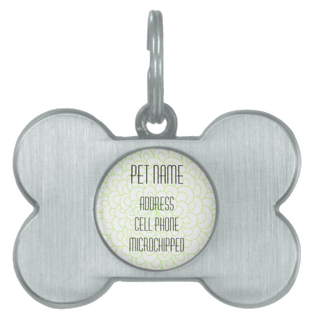 Médaillons Pour Animaux Domestiques Étiquette faite sur commande d'animal familier de (Devant)