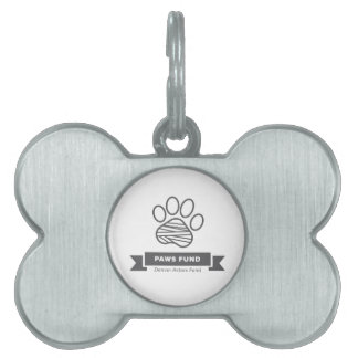 Médaillons Pour Animaux Domestiques Étiquette pour animal de compagnie du Fonds PAWS (