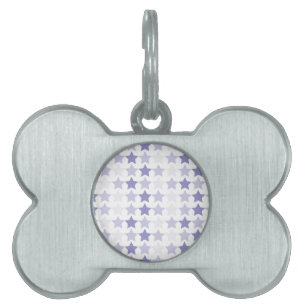 Médaillons Pour Animaux Domestiques Étoiles Patriotique Blue Ombre