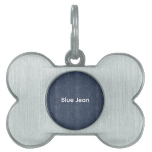 Médaillons Pour Animaux Domestiques Faux Denim Blue Jean Anniversaire