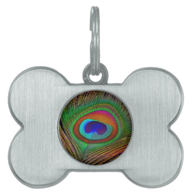 Médaillons Pour Animaux Domestiques Feather Vibrant Copper (Devant)