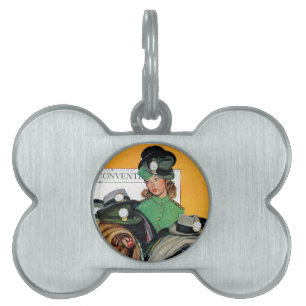 Médaillons Pour Animaux Domestiques Fille de Hatcheck
