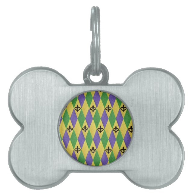 Médaillons Pour Animaux Domestiques Fleur de lis (Devant)