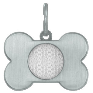 Médaillons Pour Animaux Domestiques Fleur de vie / Blume des Lebens - motif d'argent