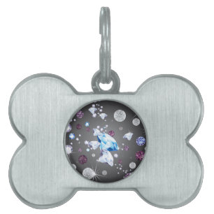Médaillons Pour Animaux Domestiques Galaxie de diamant 5