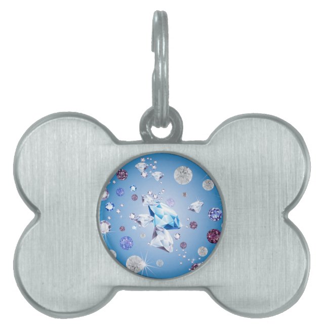 Médaillons Pour Animaux Domestiques Galaxy Diamant 4 (Devant)