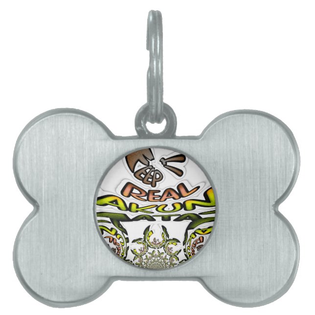 Médaillons Pour Animaux Domestiques Gardez-le réel : Art Kaleidoscope Impression/Graph (Devant)