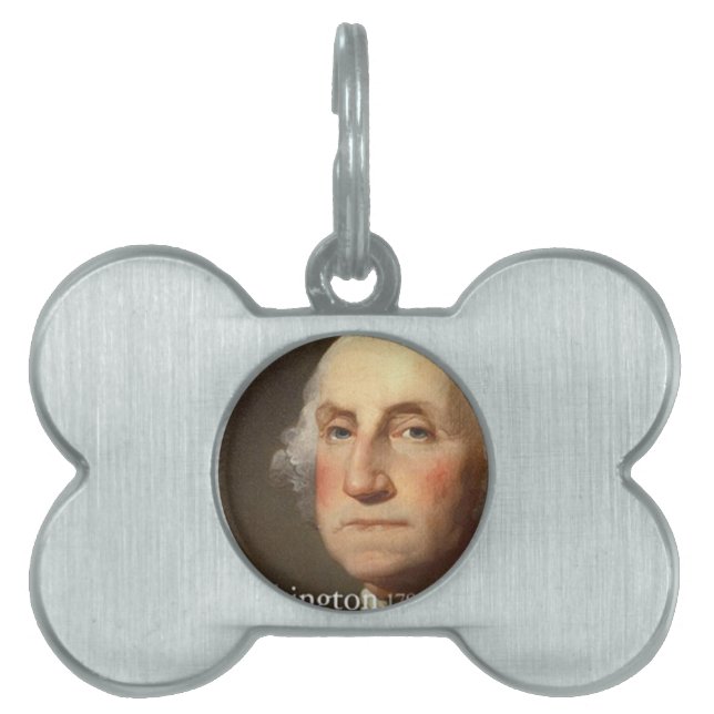 Médaillons Pour Animaux Domestiques George Washington (Devant)
