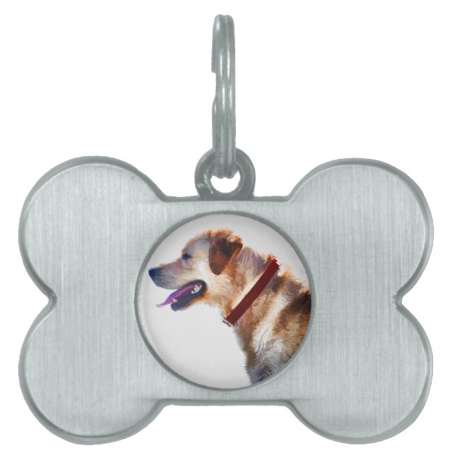 Médaillons Pour Animaux Domestiques Golden Labrador Retriever Dog-lover Cadeau (Devant)