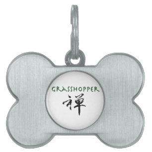 Médaillons Pour Animaux Domestiques Grasshopper avec le symbole "Zen"