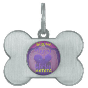 Médaillons Pour Animaux Domestiques Hakuna Matata Merry Christmas Love Design.jpg