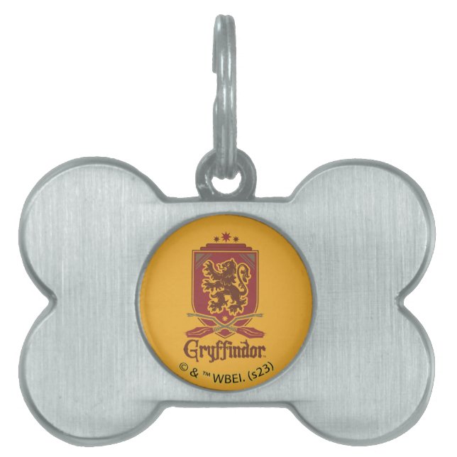 Médaillons Pour Animaux Domestiques Harry Potter | Badge Gryffindor QUIDDITCH™ (Devant)
