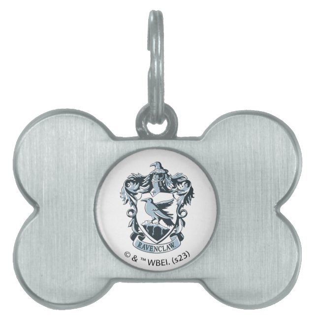 Médaillons Pour Animaux Domestiques Harry Potter | Blason Moderne de Serdaigle (Devant)