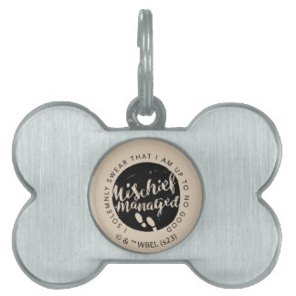 Médaillons Pour Animaux Domestiques Harry Potter | Carte du Maraudeur Charms Typograph