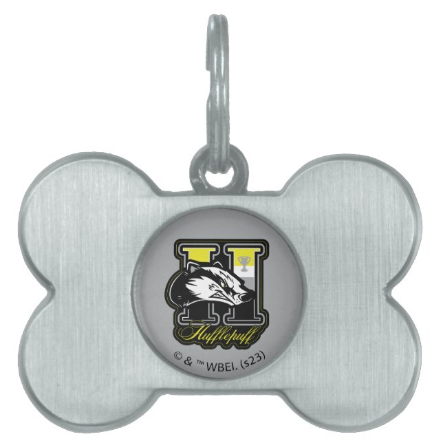 Médaillons Pour Animaux Domestiques HARRY POTTER™ | HUFFLEPUFF™ Badge sportif (Devant)