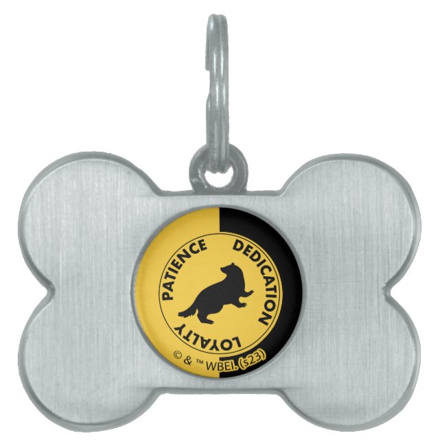 Médaillons Pour Animaux Domestiques Harry Potter | HUFFLEPUFF™ Caractéristiques graphi (Devant)