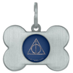 Médaillons Pour Animaux Domestiques Harry Potter Reliques de la Mort Aquarelle