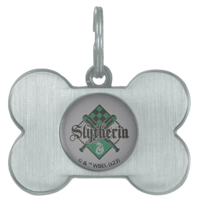 Médaillons Pour Animaux Domestiques Harry Potter | Slytherin QUIDDITCH™ Crest (Devant)