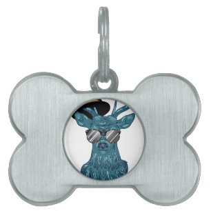 Médaillons Pour Animaux Domestiques Hippie Stag4