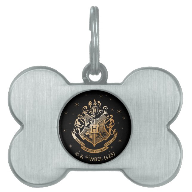Médaillons Pour Animaux Domestiques HOGWARTS™ Crest doré (Devant)